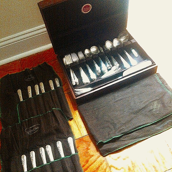 SOLDInternational Silver- Blossom Time- H (86 piece) - Picture 6 of 9